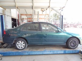 2002 Honda Civic EX Green Sedan 1.7L Vtec AT #A24925